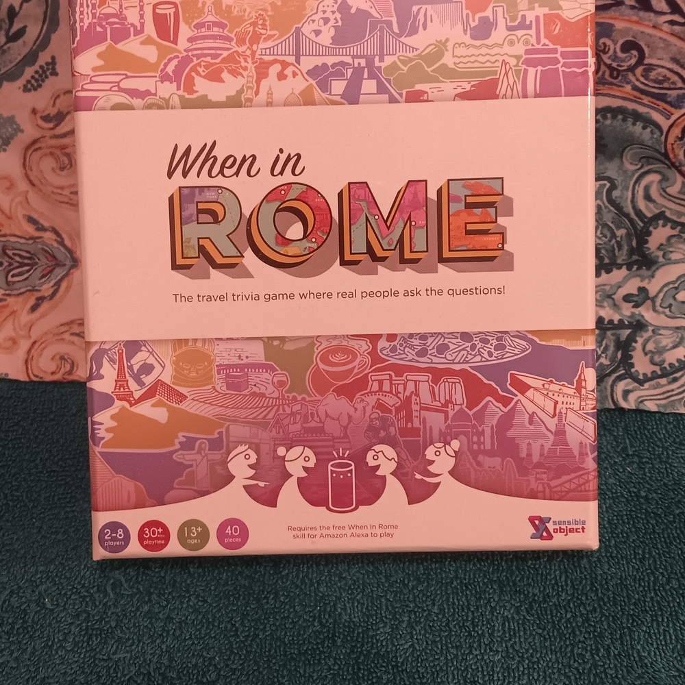 When in Rome Travel Trivia Game - Multicolor